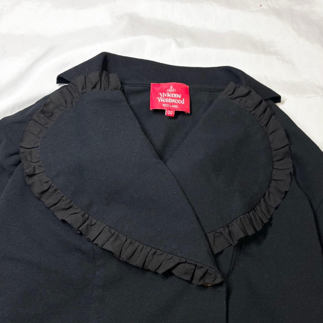 【極美品　希少】ヴィヴィアンウエストウッド　ラブフリルポロ　オーブ刺繍　半袖