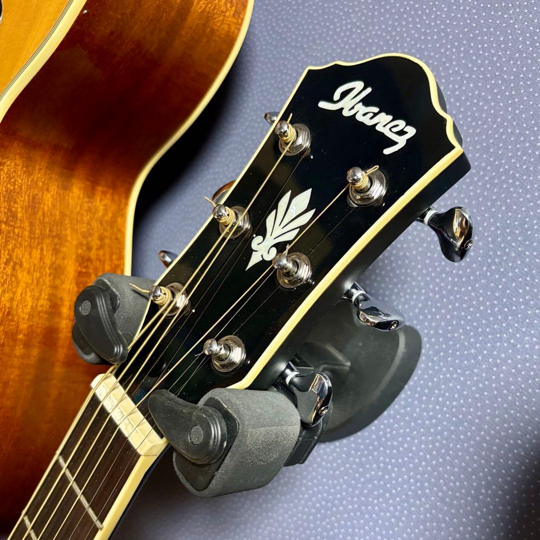 美品【トランスギター】IBANEZ AEG24-Ⅱ　単板、美しい虎目（値下げ中）