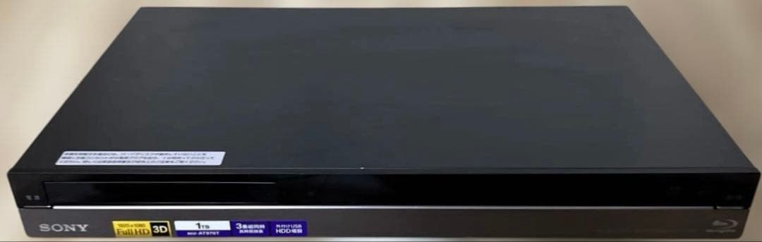 SONY ブルーレイレコーダー BDZ-AT970T 1TB