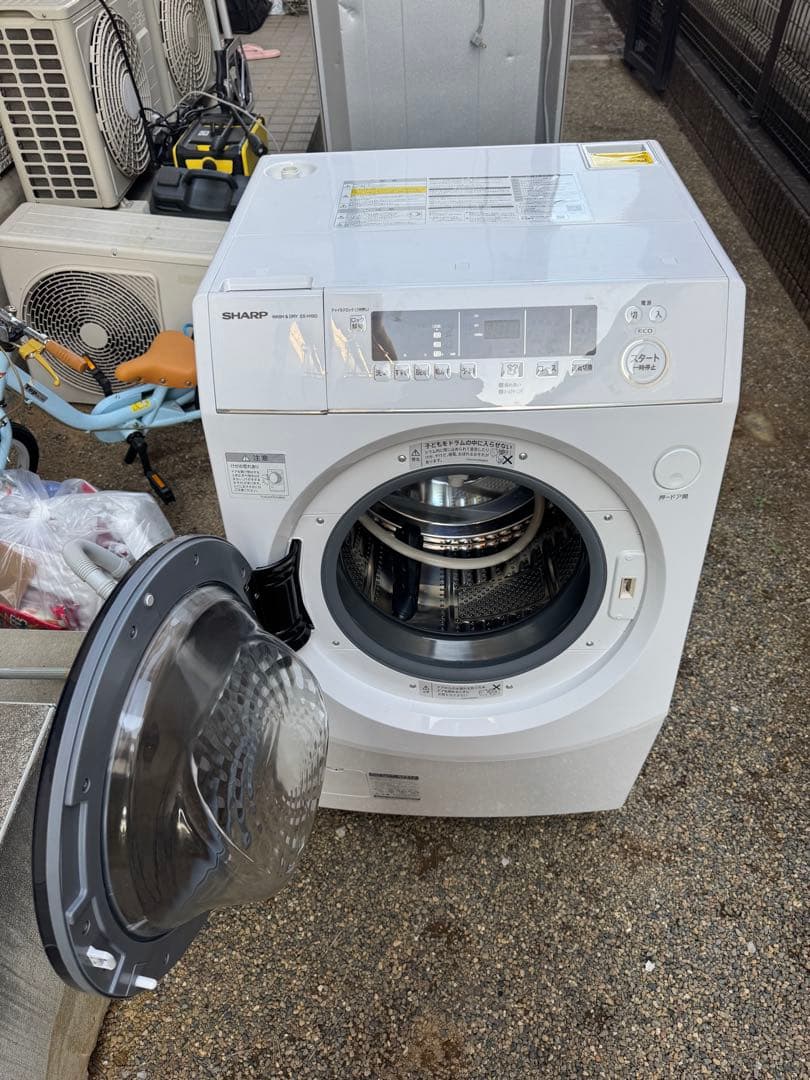 SHARP ドラム式洗濯機 ES-H10G-WL 2023年製 左開き