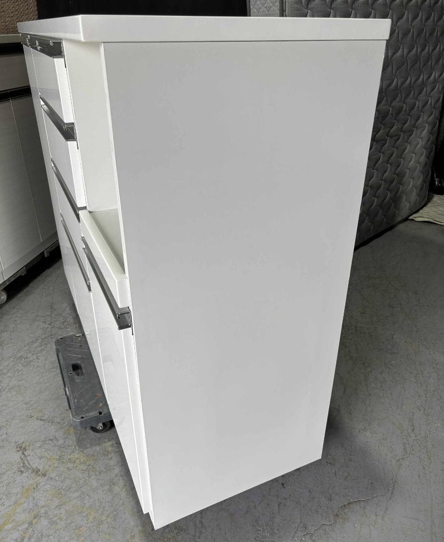 モダン キッチンカウンター、キッチンボード、幅120cm Used/美品