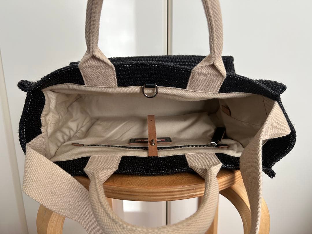 l*a様 MARNI マルニ かごバッグ 2WAY 黒 ベージュ 編み込み レデ