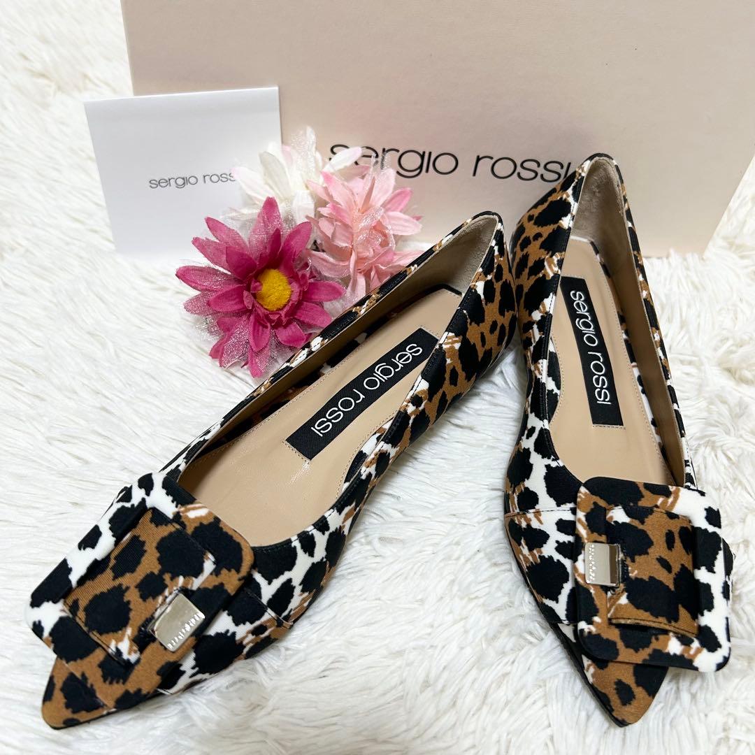 【美品】Sergio Rossi セルジオロッシ パンプス フラットシューズ