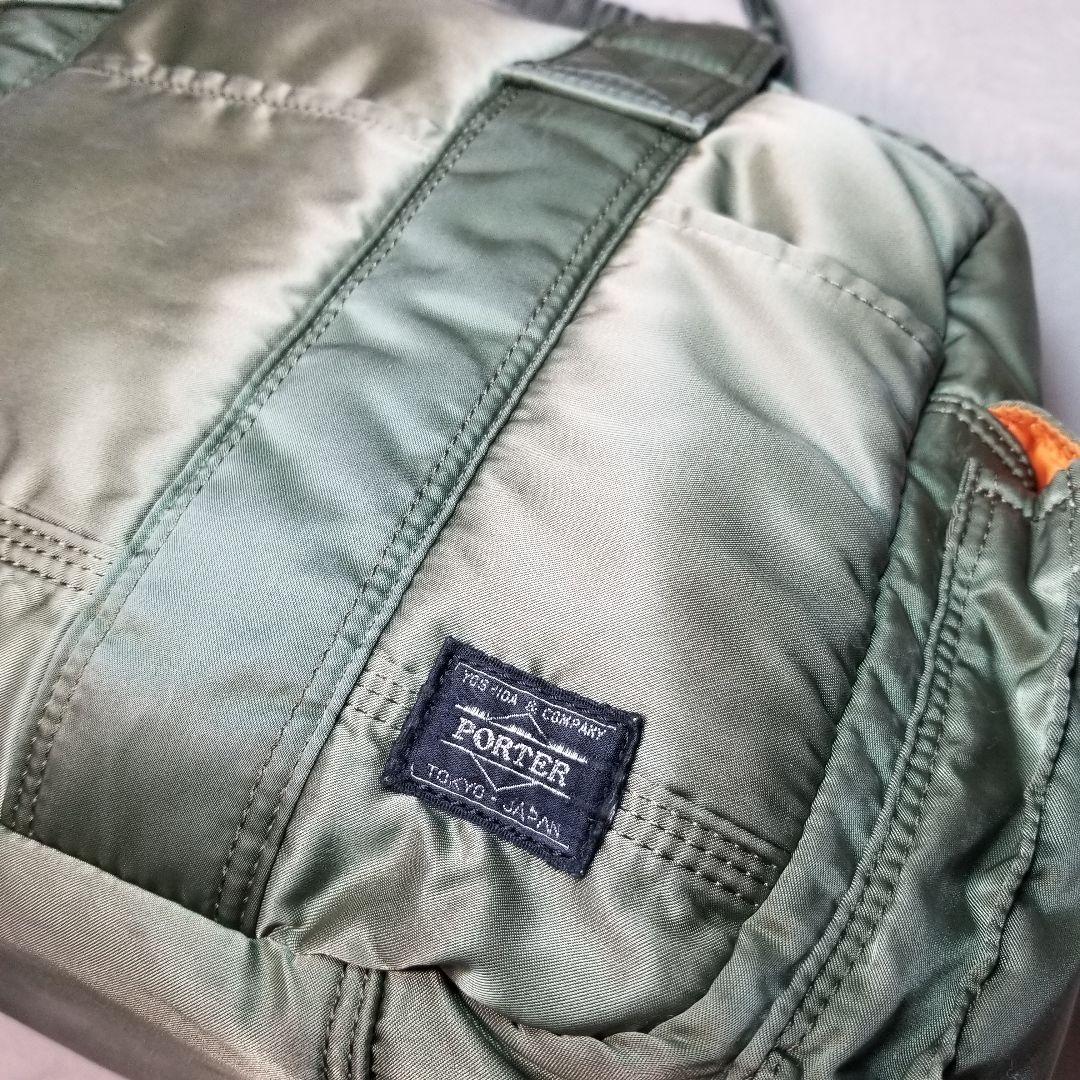廃盤　美品　PORTER タンカー ダッフルバッグ カーキ セージグリーン　L