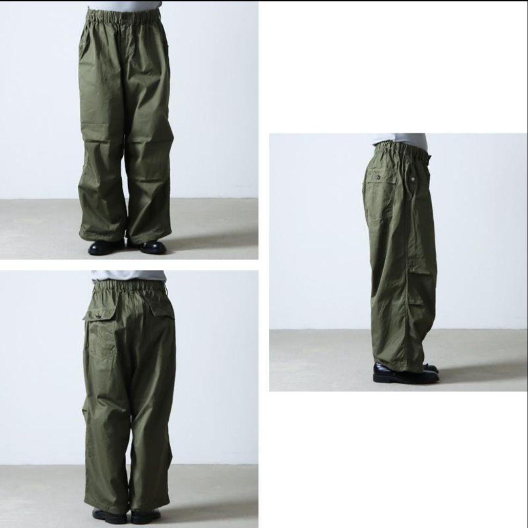 【美品】ハーベスティ　オーバーパンツ　60/2ギャバ　ワイドパンツ