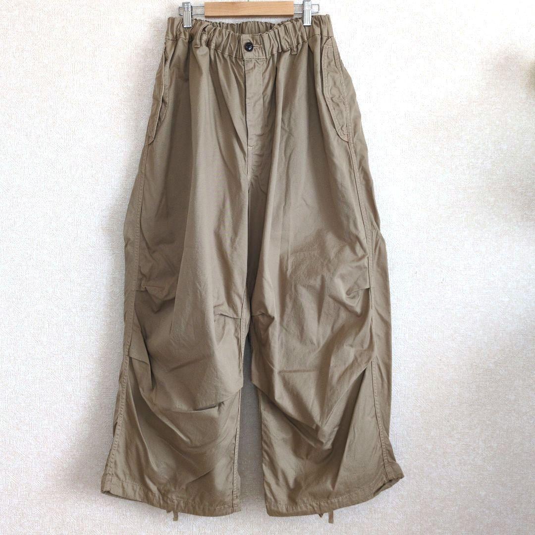 【美品】ハーベスティ　オーバーパンツ　60/2ギャバ　ワイドパンツ