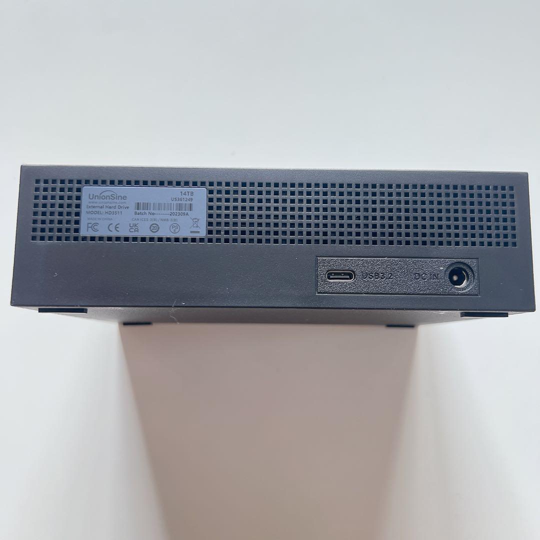 ★外付けハードディスク 14TB UnionSine 3.5インチ