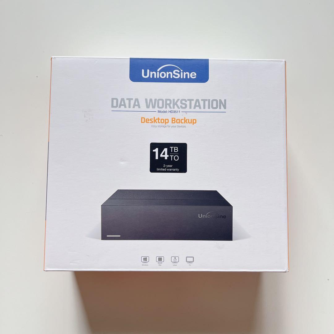 ★外付けハードディスク 14TB UnionSine 3.5インチ