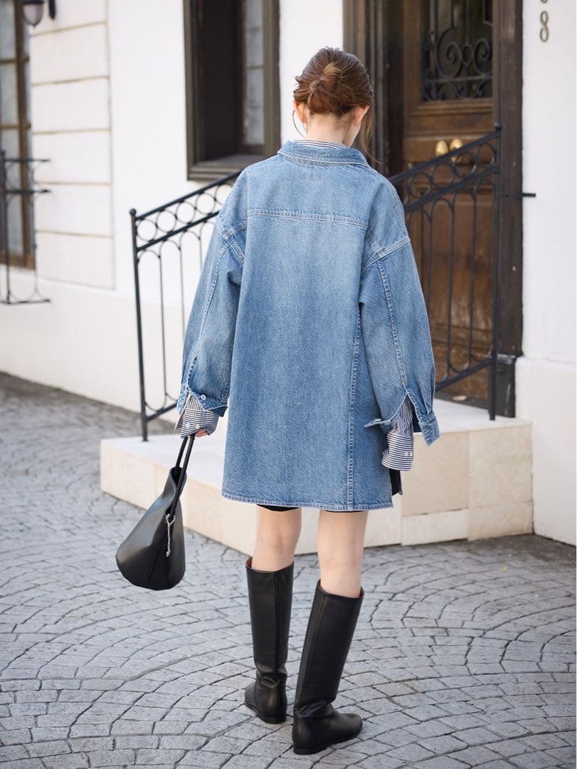 SLOBE IENA LE DENIM フィールドオーバーチュニック