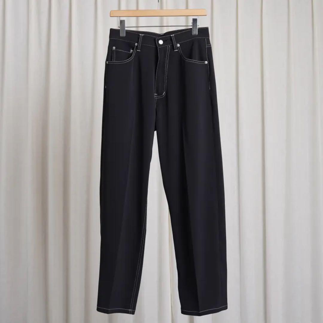パンツ YOKE 25ss 5P STRAIGHT PANTS BLACK
