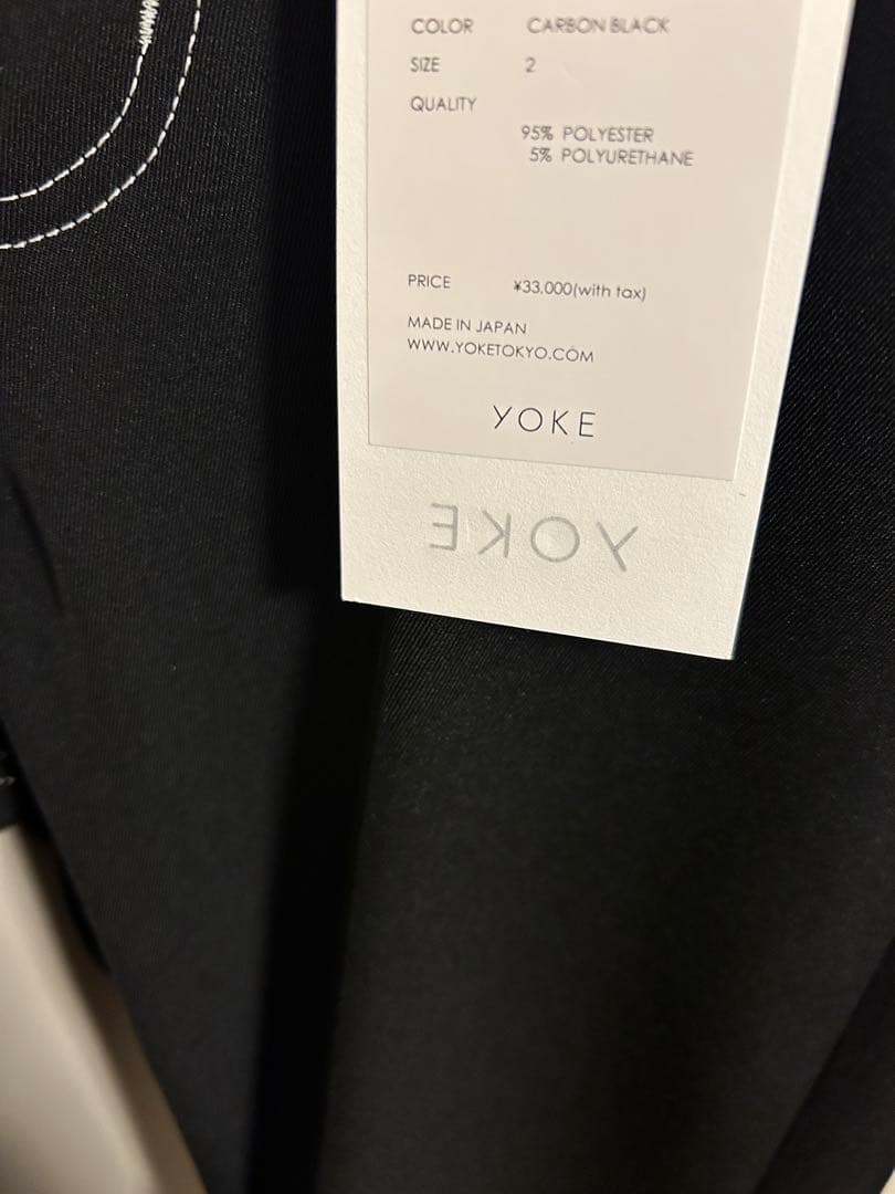 パンツ YOKE 25ss 5P STRAIGHT PANTS BLACK