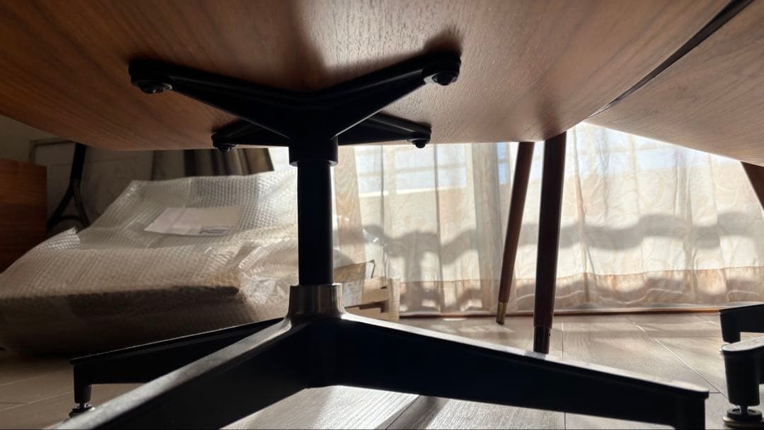 1人用ラウンジソファ & オットマン ブラックレザー【練馬区引取限定】