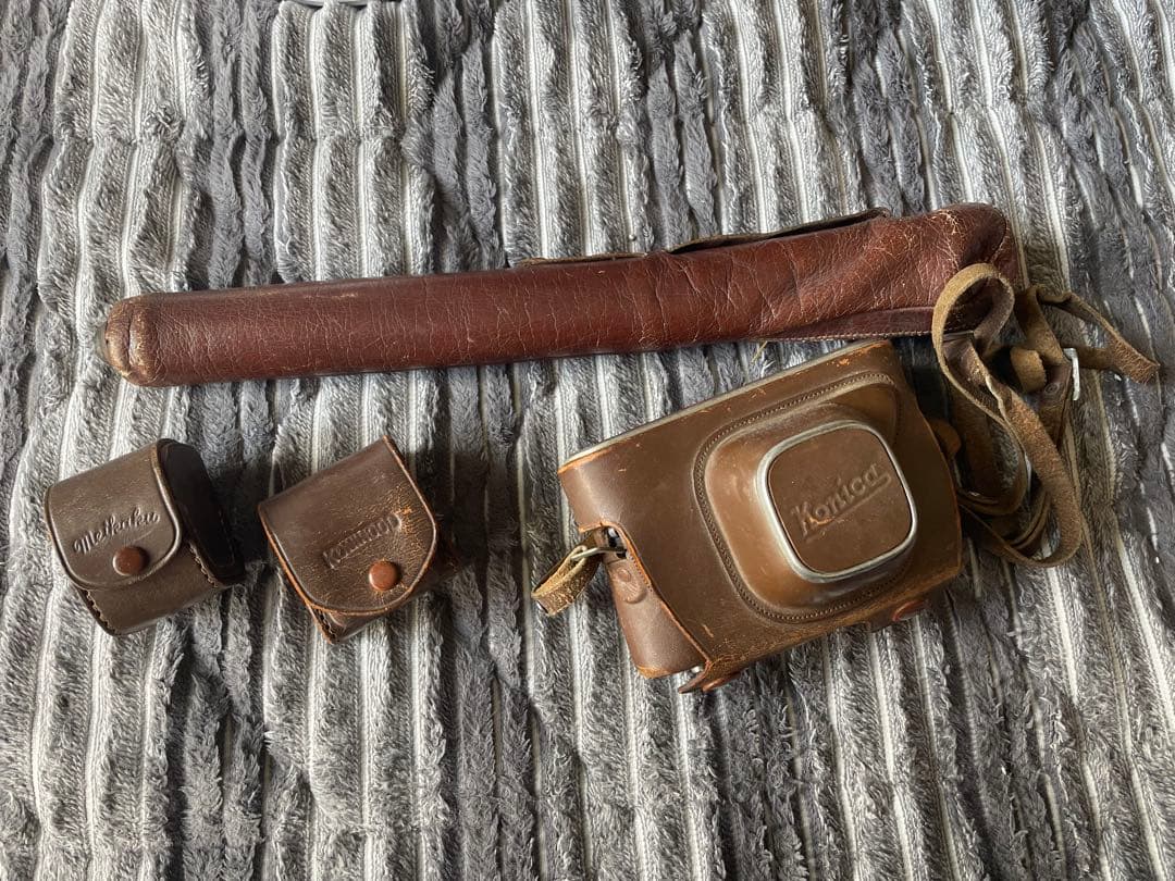 Konica III フィルムカメラ レザーケース付き　激レア　セット