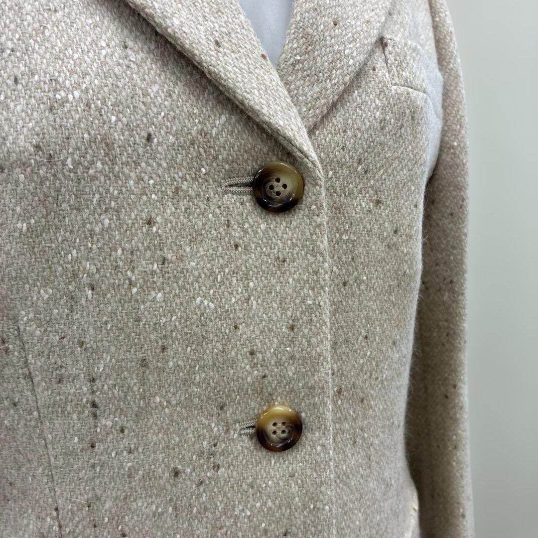 スキャパ　SCAPA アルパカ、アンゴラ、シルク混三つボタンジャケット