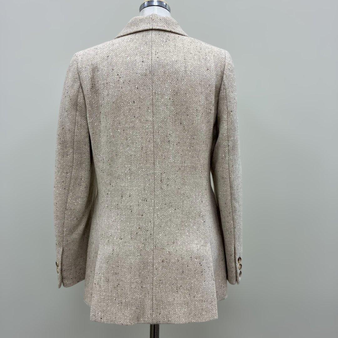 スキャパ　SCAPA アルパカ、アンゴラ、シルク混三つボタンジャケット