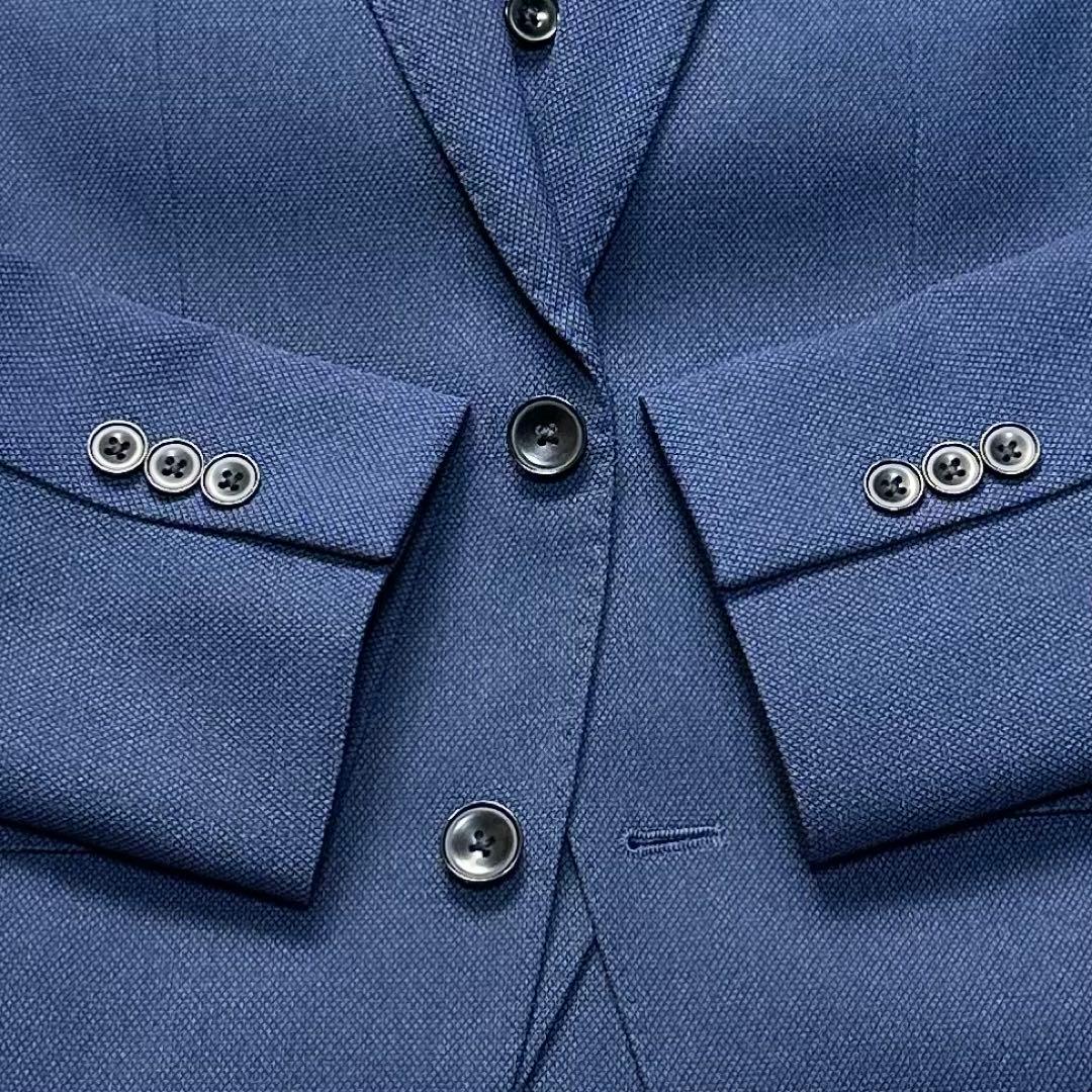 未使用級 スーツセレクト 4S 3ピース ネイビー 洗濯可 セットアップ Y4