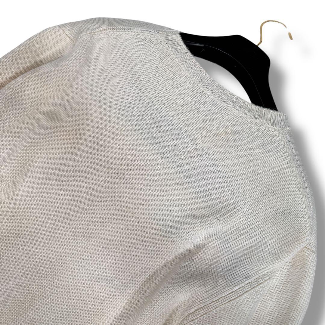 GUCCI グッチ シルク混 シェリーライン ニット セーター アイボリー L