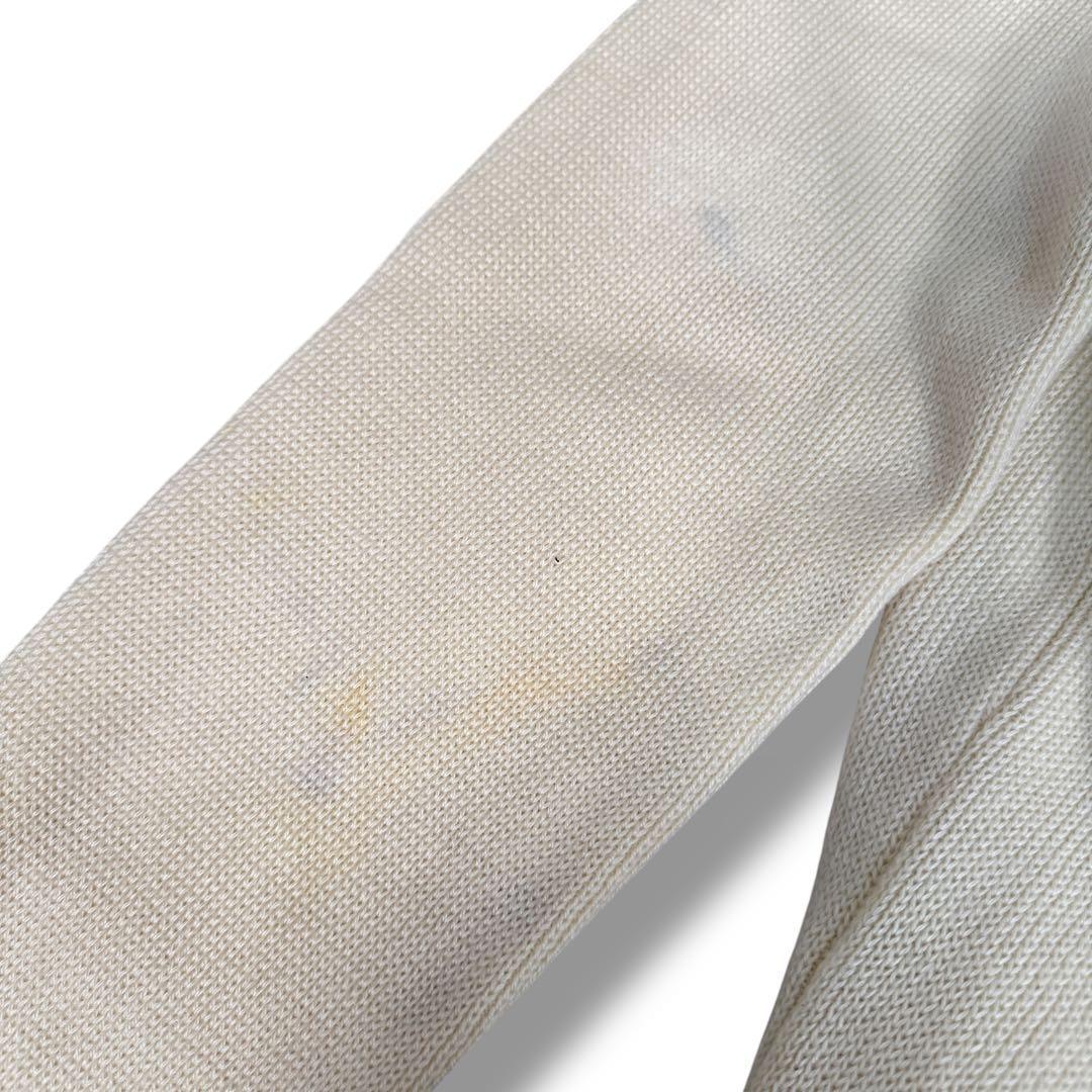 GUCCI グッチ シルク混 シェリーライン ニット セーター アイボリー L