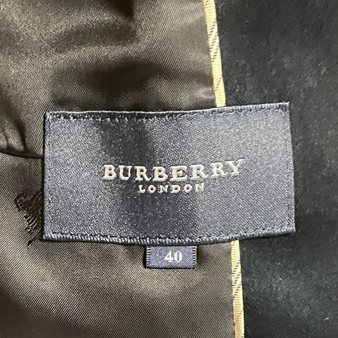 【新品タグ付】定価7万 バーバリーロンドン ベロア ジャケット 40 三陽商会