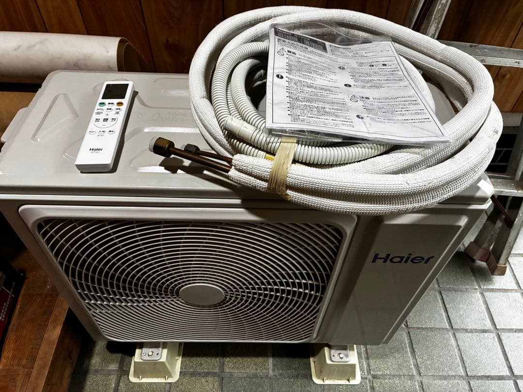 使用期間1年　Haier エアコン 6畳用 JAA-CS224AK 3年保証付き