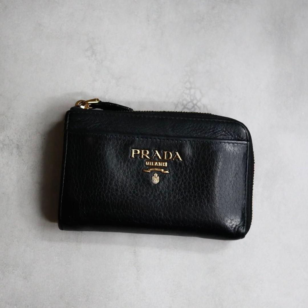 PRADA プラダ / ヴィッテロダイノケース キーチェーン ブラック