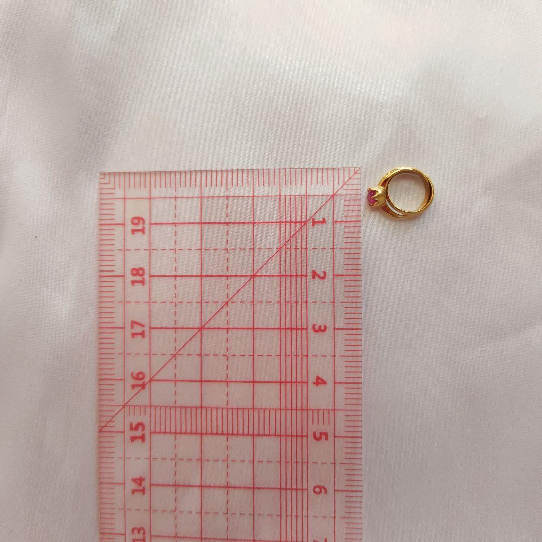 K18 ベビーリング　ルビー