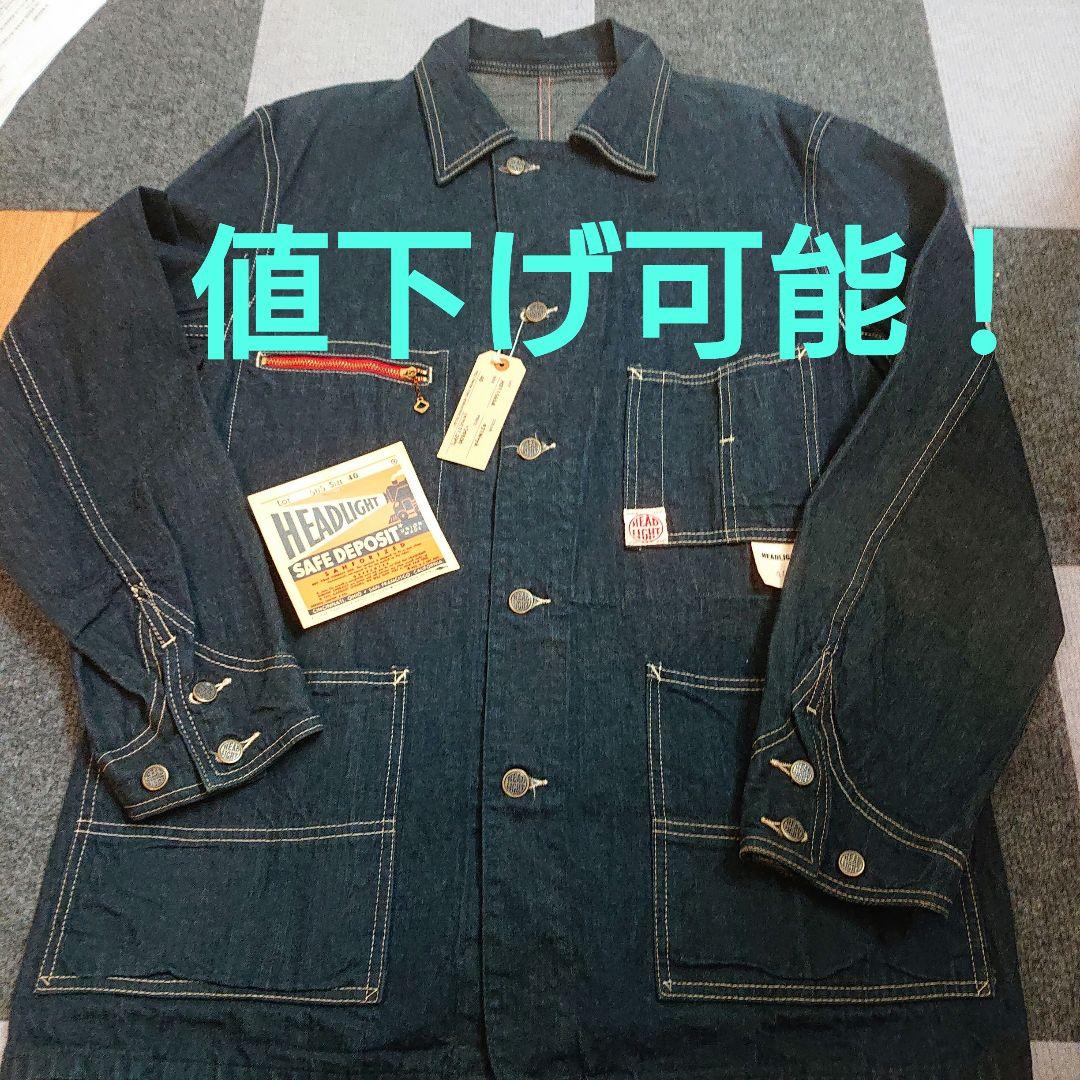 【新品・未使用】HEADLIGHT デニムカバーオール サイズ40 アメリカ製