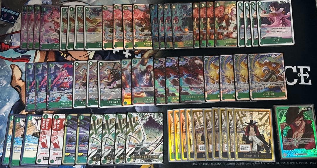 緑ミホーク　フルパラ　デッキセット　リーダーパラレル　金ドン10枚付き