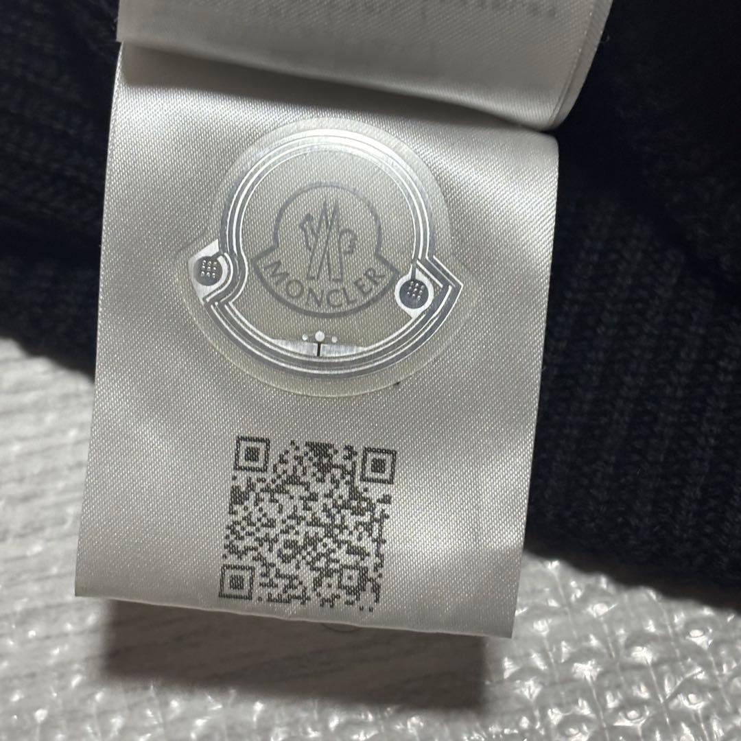 【極美品】モンクレール　ニット帽　ブラック　UNI