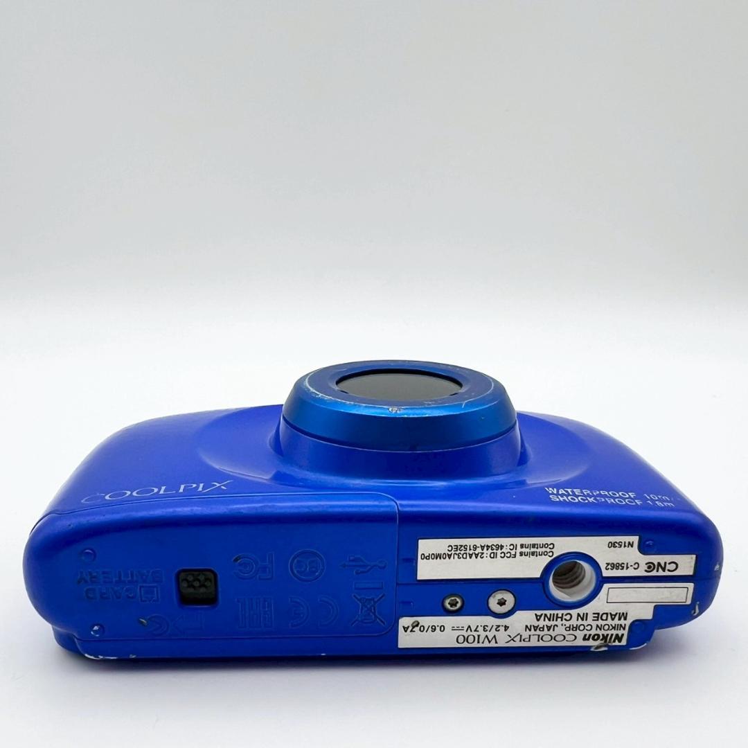 【完動品】Nikon COOLPIX W100 コンデジ ブルー 動作確認済