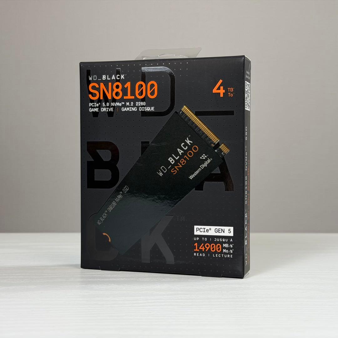 国内正規品WD_BLACK SN8100シリーズ M.2 Gen5 4TB