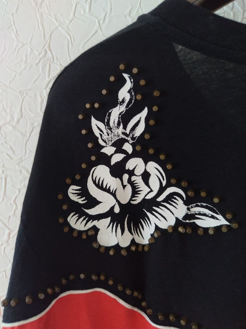 GUCCI ウエスタンバイカラースタッズTシャツ ミケーレ　ハート　バラ