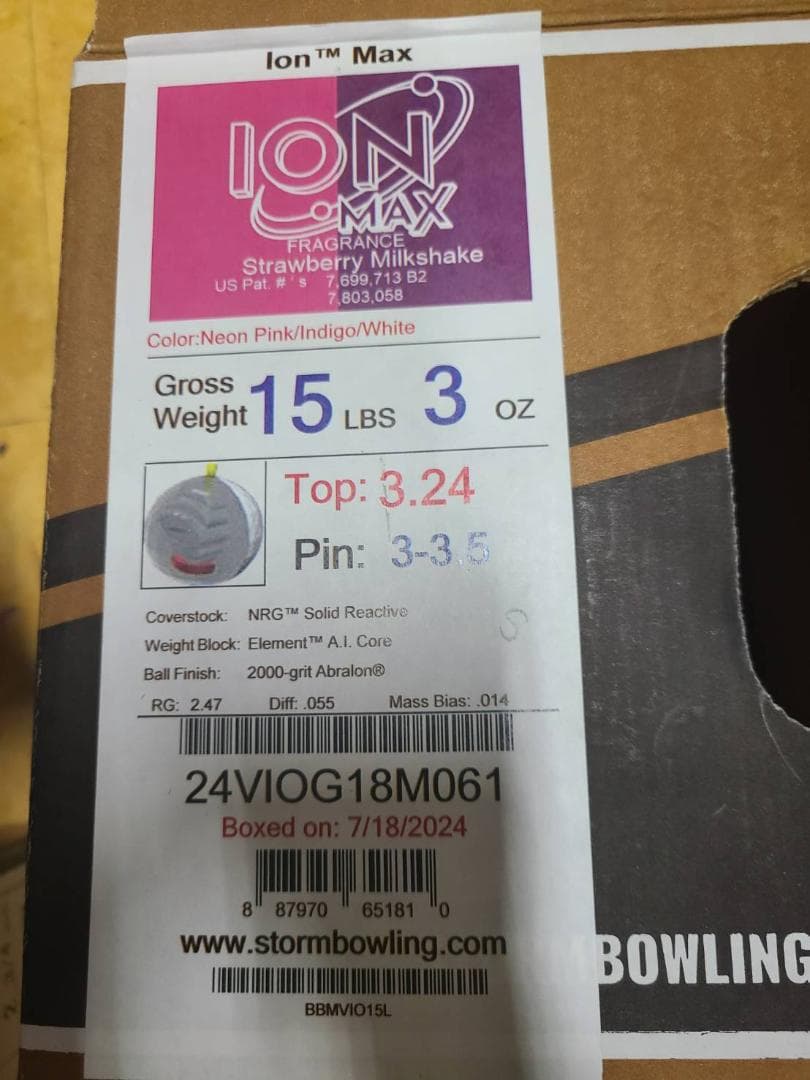 ストーム　アイオンマックス　15ポンド　新品