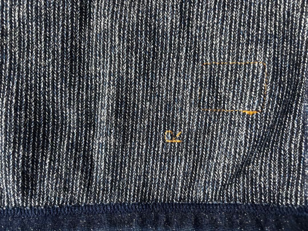 45R インディゴ　ラッセルバインダーカーディガン