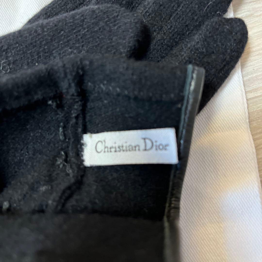 DIOR カシミア ブラックグローブ