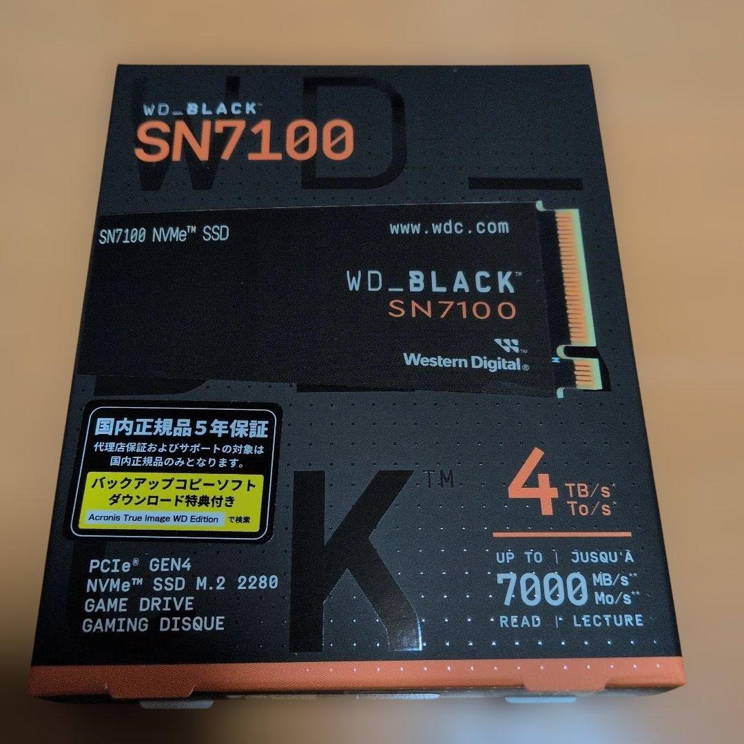 内蔵型SSD WD_BLACK SN7100 4TB SSD M.2 2280