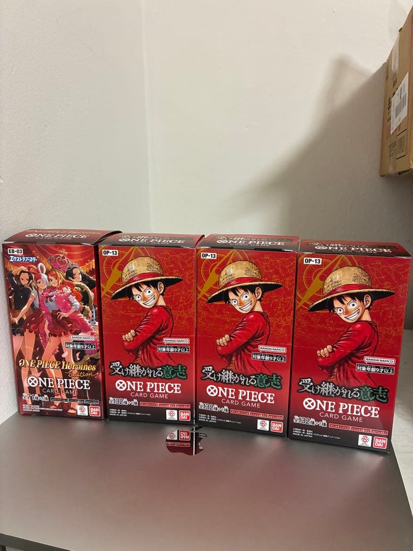 受け継がれる意志3BOX ヒロインズエディション1BOX ワンピースカード