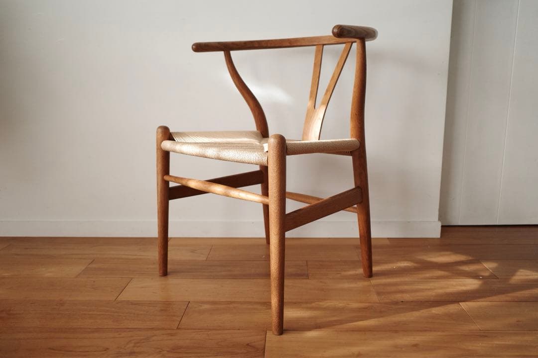 極美品【ヴィンテージ yチェア】オーク ペーパーコード新品