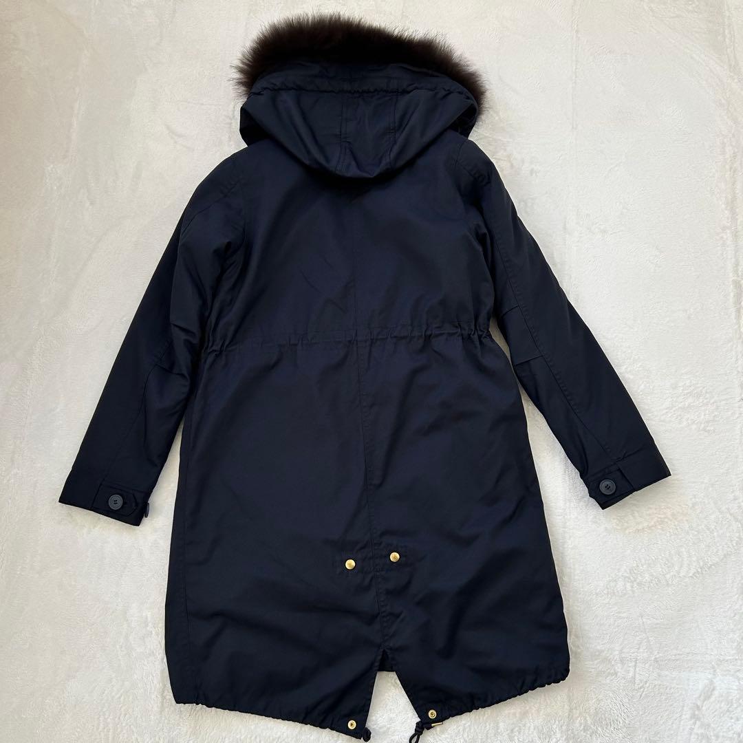 美品　IENA イエナ モッズコート リアルファー ライナー フード　ネイビー