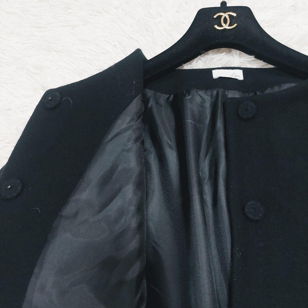 美品 エムドット em. エコファーコート 裾ファー コート