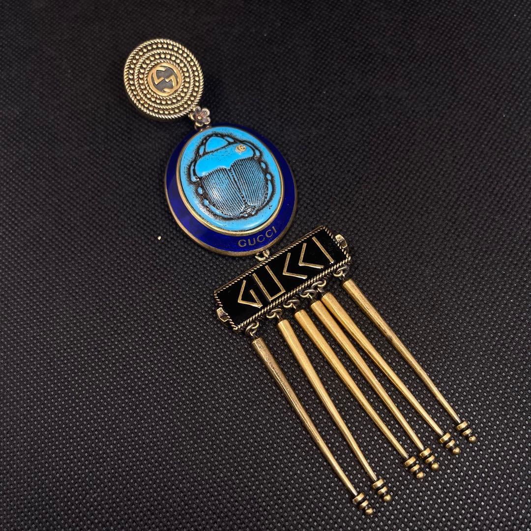 【希少】GUCCI グッチ　ピアス　スカラベ　片方#A-225