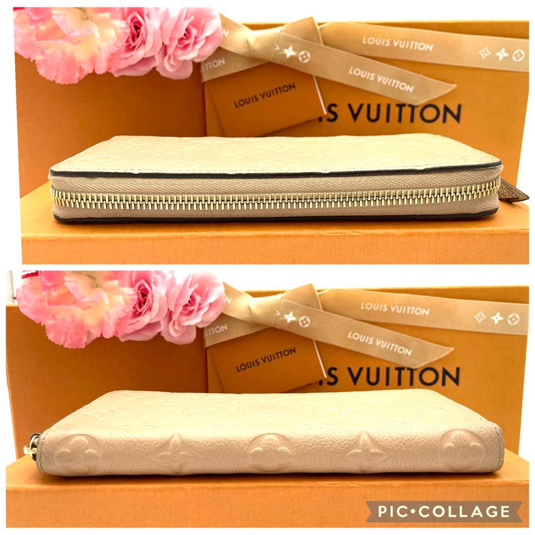 ルイヴィトン　アンプラント　ポルトフォイユ　クレマンス　ベージュ　長財布　極美品