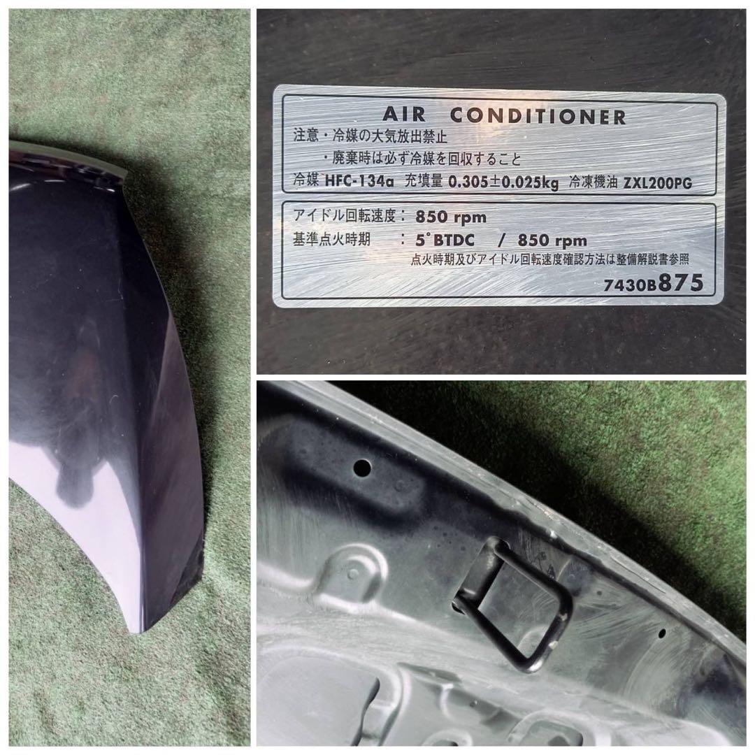 日産 デイズルークス B21A 純正 ボンネット フード ブラックパール色