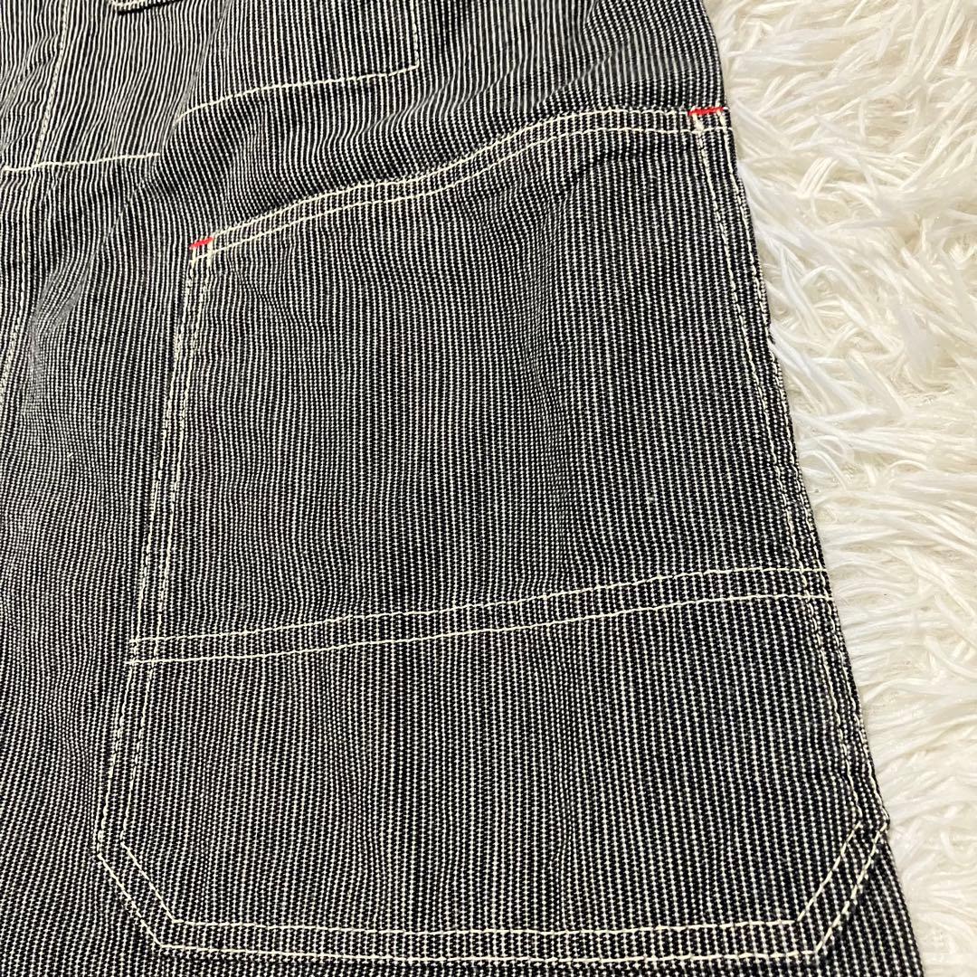 レア シュガーケーン ビームスコラボ ストライプカバーオール グレー Mサイズ