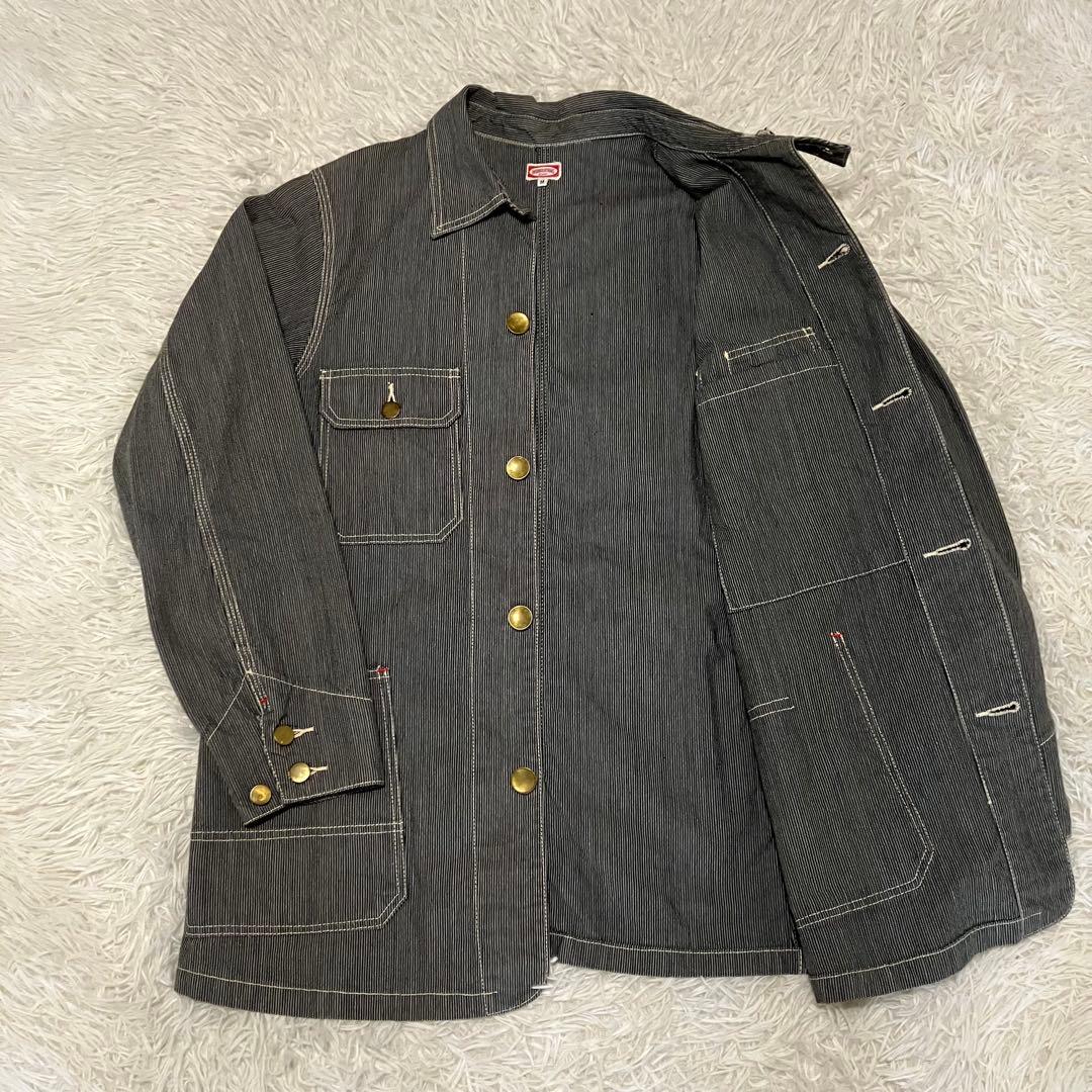 レア シュガーケーン ビームスコラボ ストライプカバーオール グレー Mサイズ