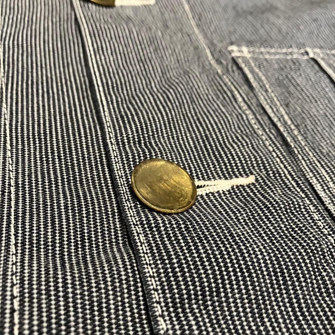 レア シュガーケーン ビームスコラボ ストライプカバーオール グレー Mサイズ