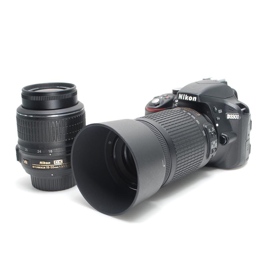 ❤️スマホ転送OK❤️Nikon D3300 ダブルレンズセット 美品 高画質
