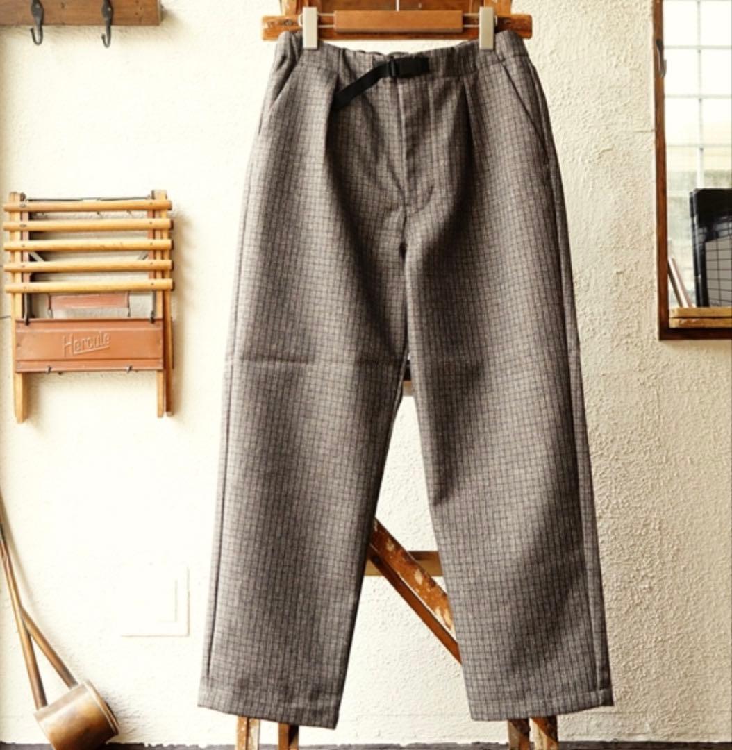 STILL BY HAND ポリエステルツイードチェックパンツ　サイズ46 美品