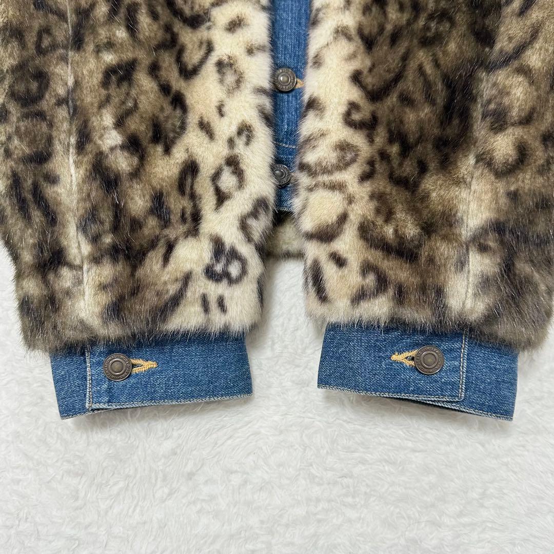 極美品✨TOGA PULLA レオパードデニムジャケット ドッキング ブルゾン