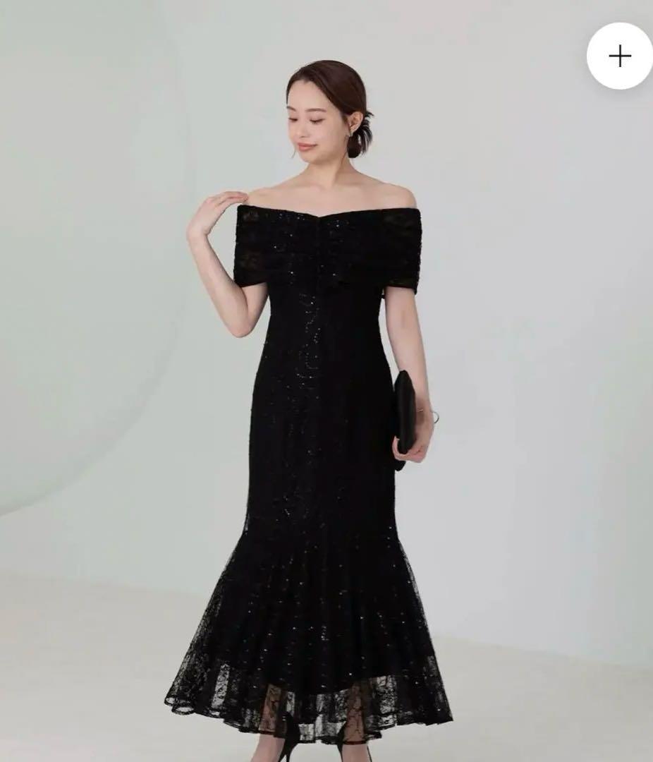 LEJA2WAYレース花柄オフショルダーマーメイドワンピースドレス結婚式同窓会